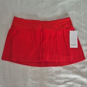 Lululemon Athletica Red Pleat To Street Skirt